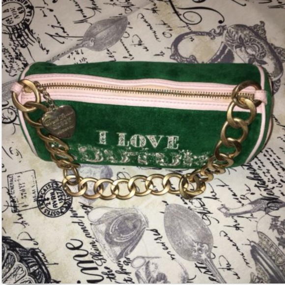 Juicy Couture Handbags - JUICY COUTURE Duffle Purse Notebook Green